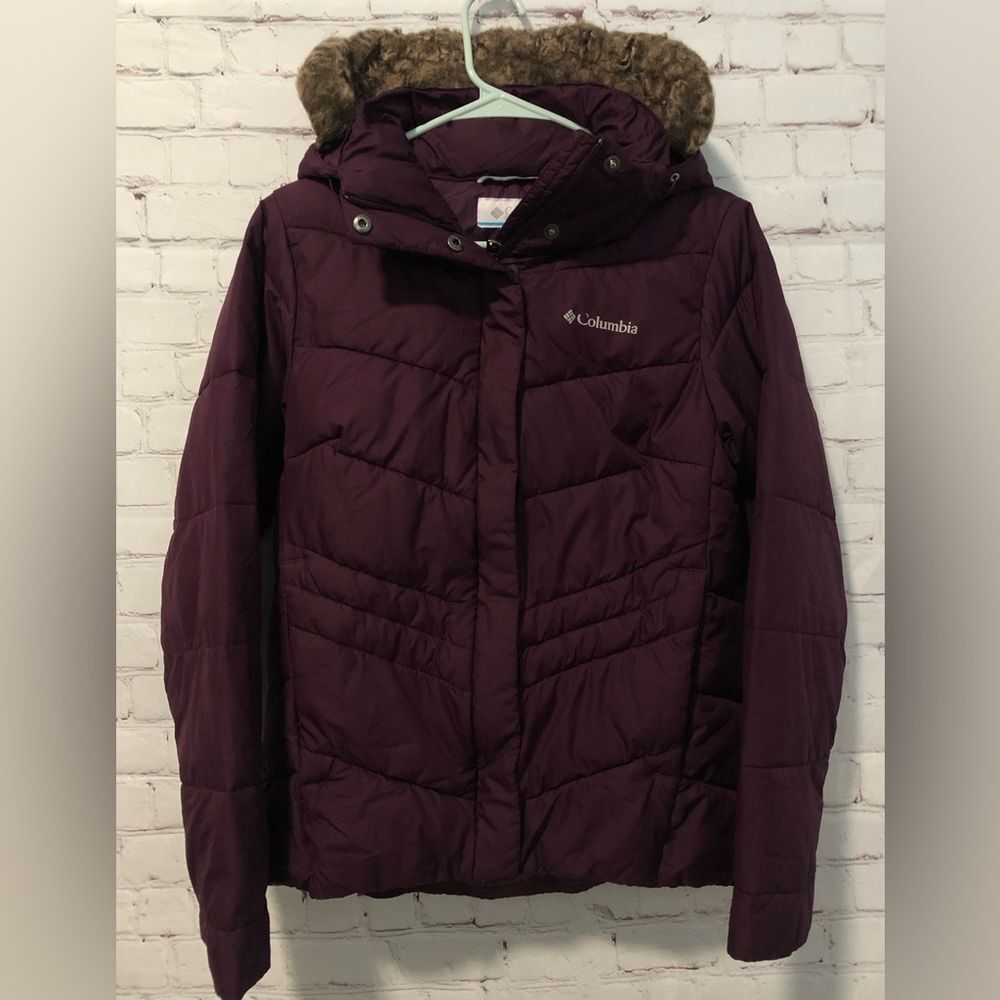 Columbia Plum Puffer Jacket Women’s Sz Small